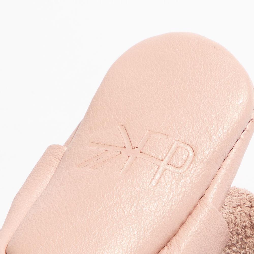 Newborn Blush Knotted Bow Baby Shoe Knotted Bow Mocc by Freshly Picked – Don't Panic Shoes