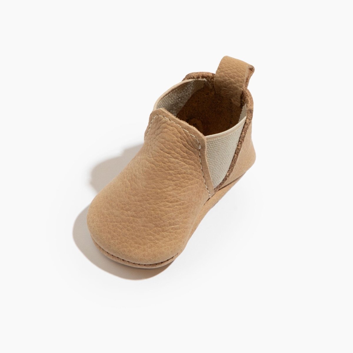 Newborn Weathered Brown Chelsea Boot Baby Shoe Chelsea Boot by Freshly Picked – Don't Panic Shoes