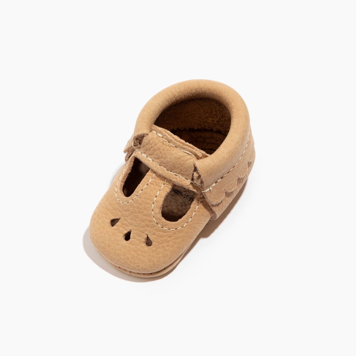 Newborn Weathered Brown Mary Jane Baby Shoe Mary Jane by Freshly Picked – Don't Panic Shoes