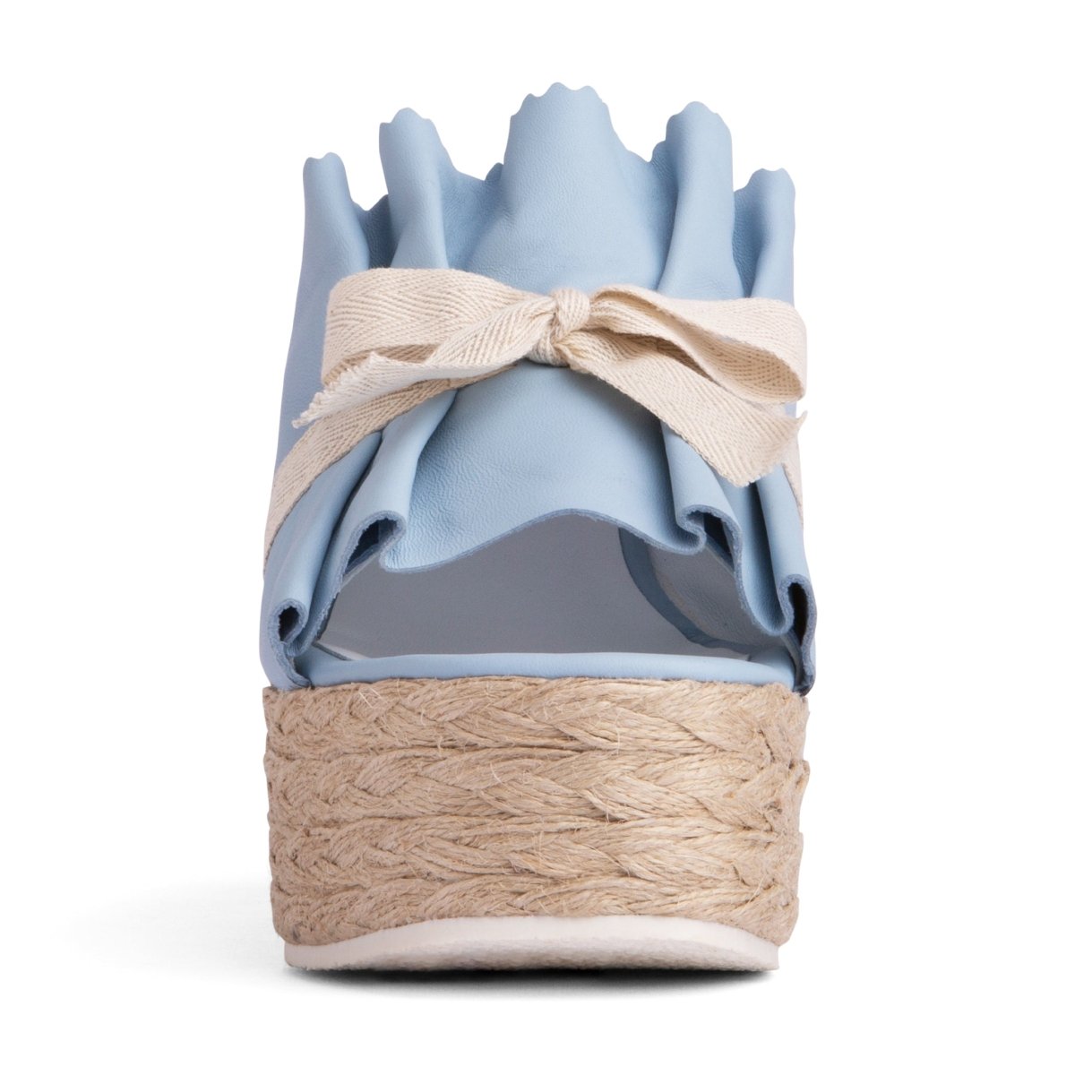 Noelle Wedge Leather Sandal Women’S Rope Platform 90mm Heels by Beautiisoles – Don't Panic Shoes