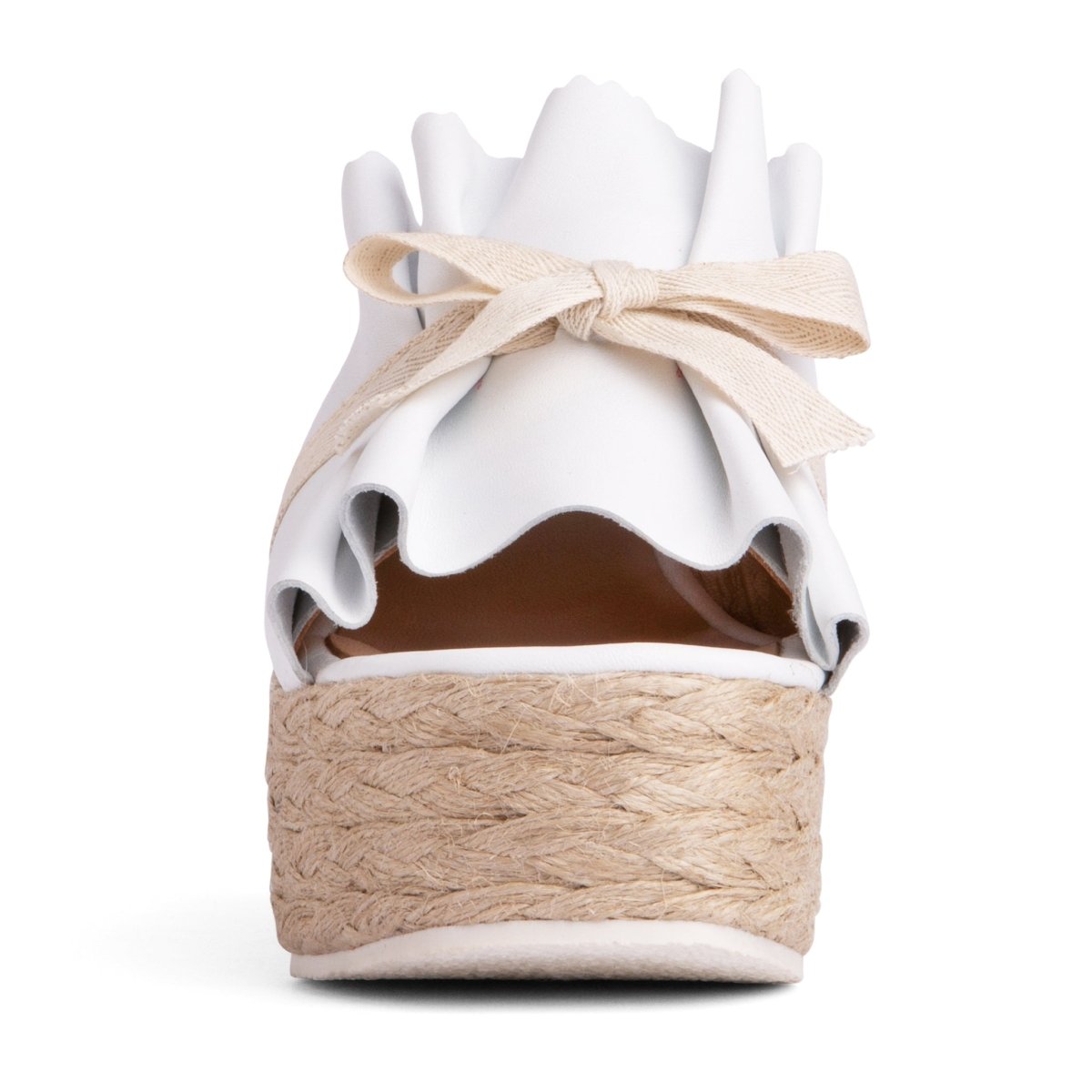 Noelle Women’S Leather Rope Wedge Platform Cushioned Sandal Heels by Beautiisoles – Don't Panic Shoes