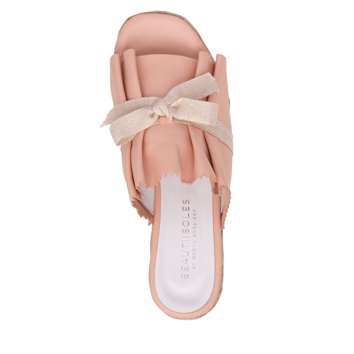 Noelle Women's Leather Wedge Sandal Rope Platform Cushioned Heels by Beautiisoles – Don't Panic Shoes