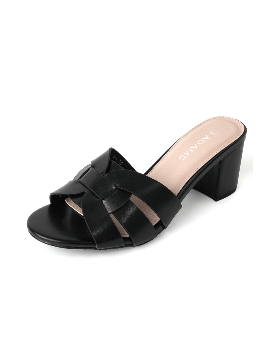 Nori | Black Sandals by J.Adams – Don't Panic Shoes