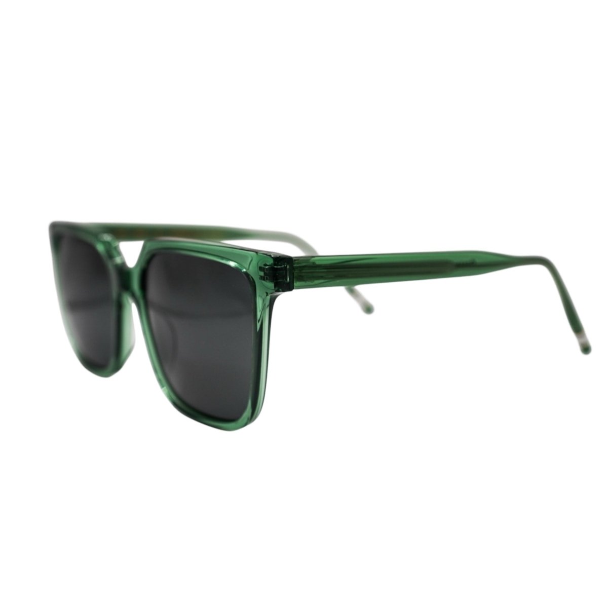 Oceanview Sunglasses Italian Acetate Black Hunter Green Sunglasses by Out East Eyewear – Don't Panic Shoes