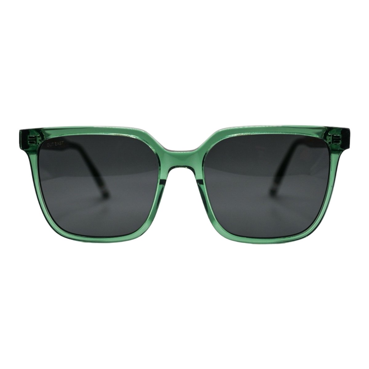 Oceanview Sunglasses Italian Acetate Black Hunter Green Sunglasses by Out East Eyewear – Don't Panic Shoes