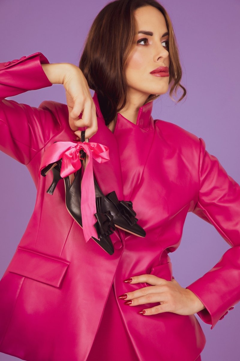 Olga Women’S Leather Almond Toe Stiletto Pump Padded Insole Heels by Beautiisoles – Don't Panic Shoes