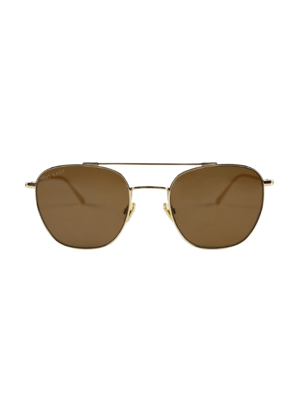 Out Eat Eyewear Watermill Revere Unisex 18k Gold Titanium Sunglasses by Out East Eyewear – Don't Panic Shoes