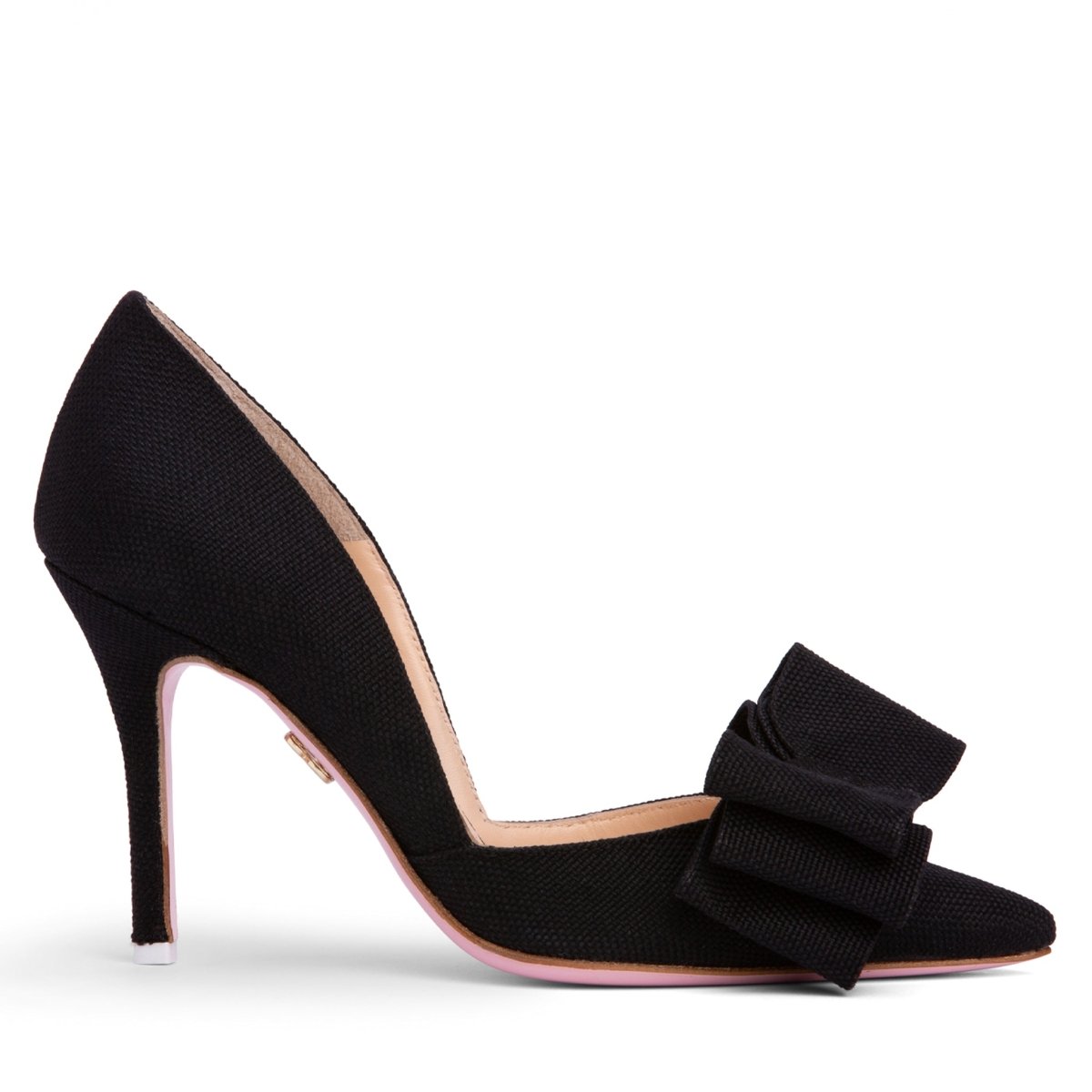 OxSana Women’s Handmade Italian Leather And Linen Pump Heels by Beautiisoles – Don't Panic Shoes