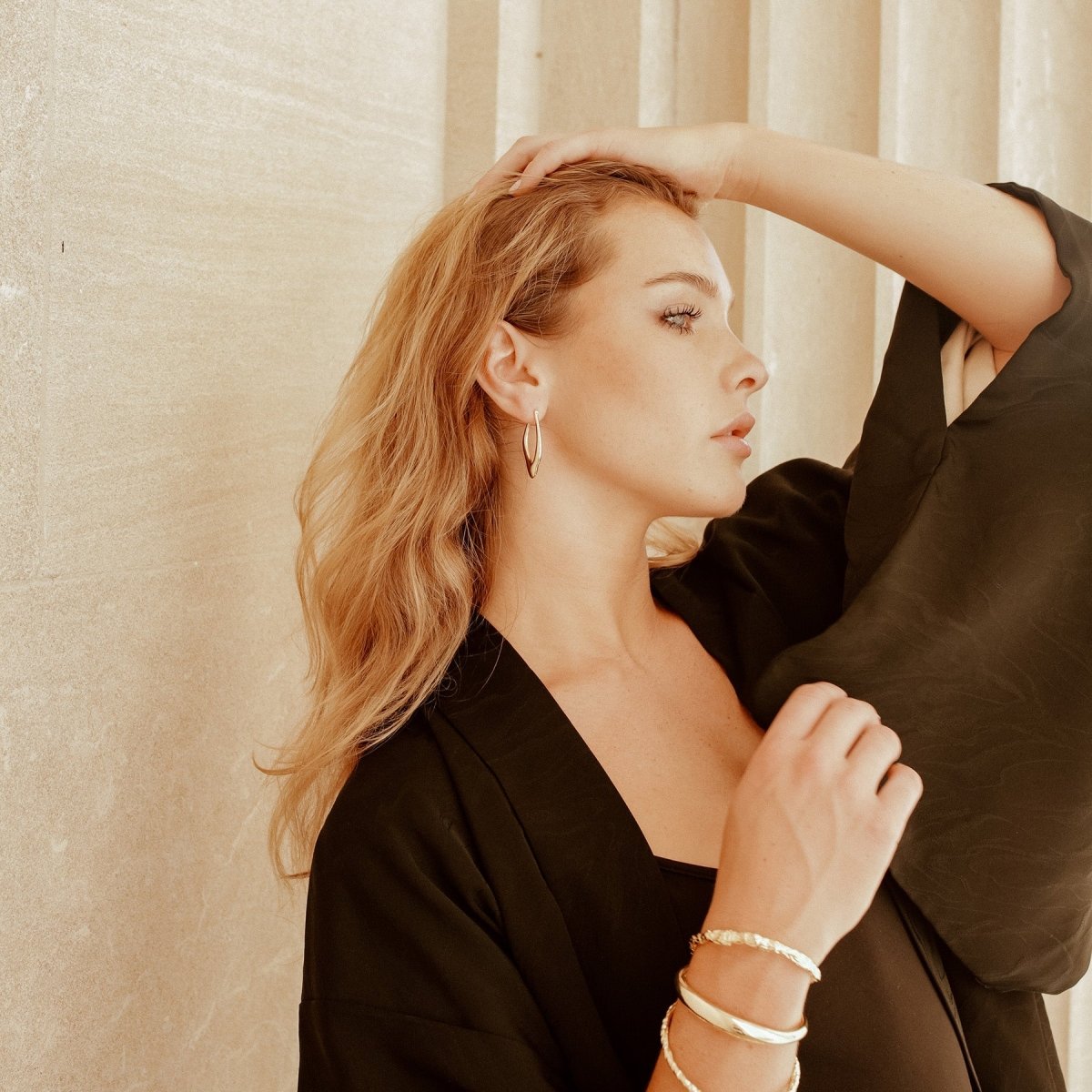 Paloma Hoop Earrings Earrings by Rahya Jewelry Design – Don't Panic Shoes