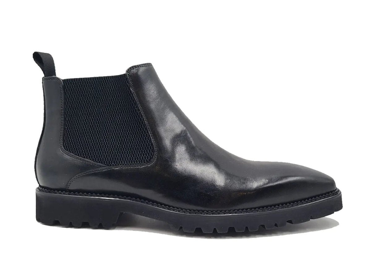 Patina Chelsea Boot Lug Sole Calf Leather All Day Comfort Kb480 - 102 Boots by Carrucci Shoes – Don't Panic Shoes