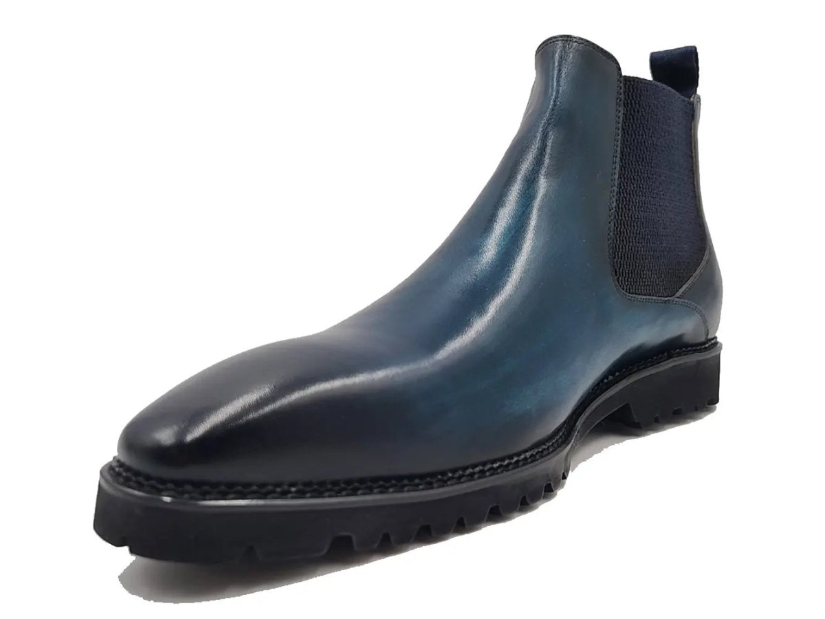 Patina Chelsea Boot Lug Sole Calf Leather All Day Comfort Kb480 - 102 Boots by Carrucci Shoes – Don't Panic Shoes