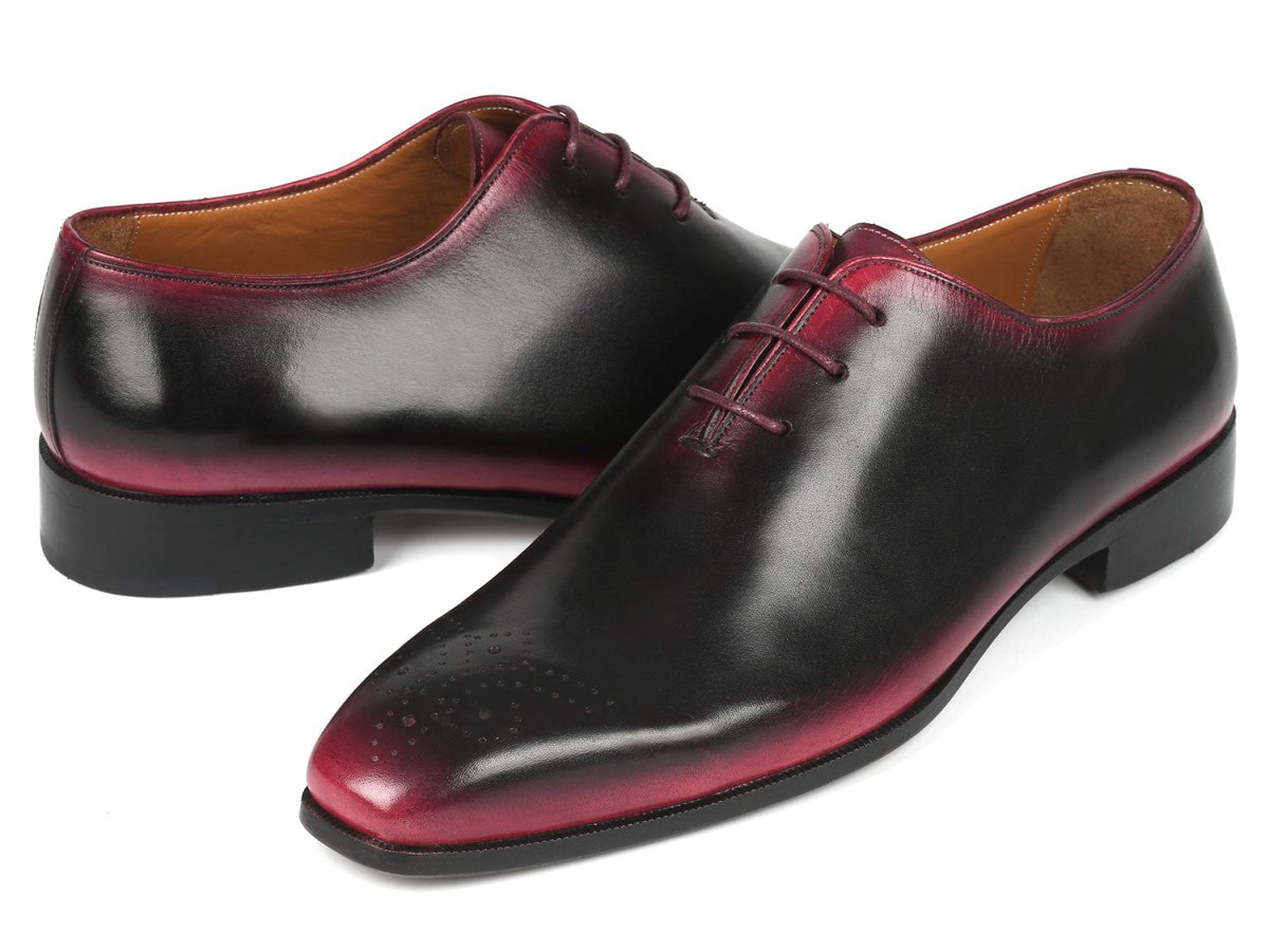 Paul Parkman Black And Red Men's Oxford Shoes Shoes by Paul Parkman – Don't Panic Shoes