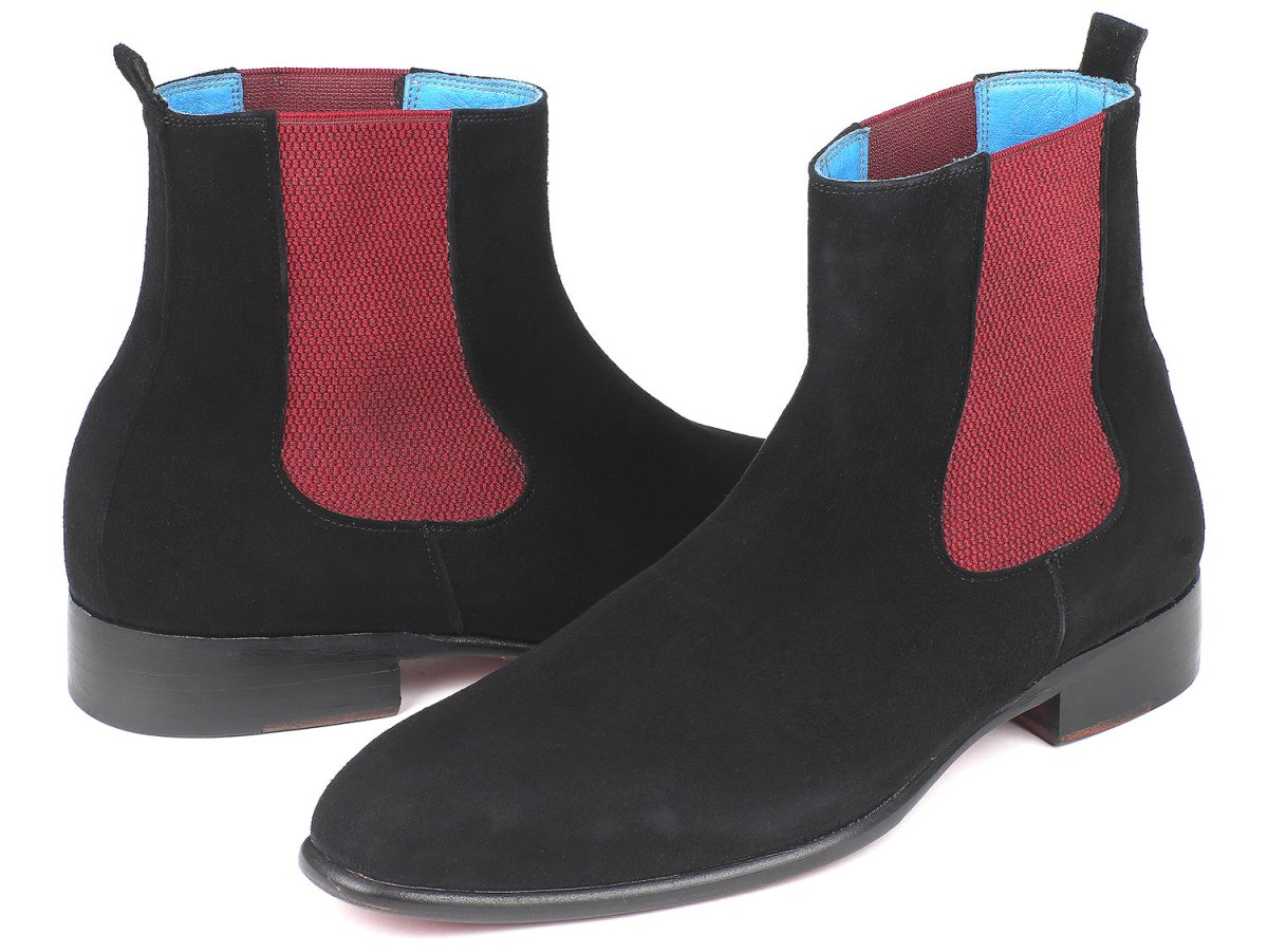 Paul Parkman Black Suede Chelsea Boots (IdSd841blk) by Paul Parkman – Don't Panic Shoes