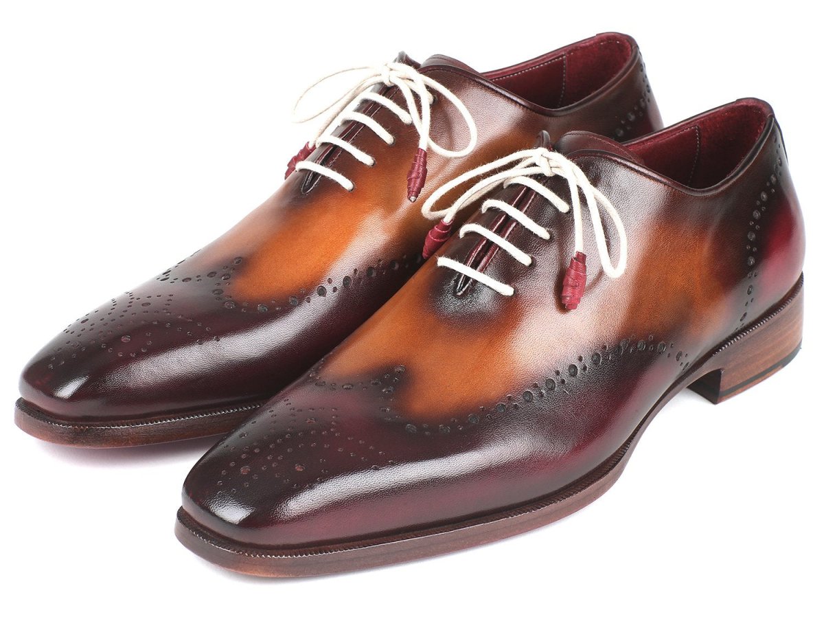 Paul Parkman Bordeaux And Camel Wingtip Oxfords (Id097by30) by Paul Parkman – Don't Panic Shoes