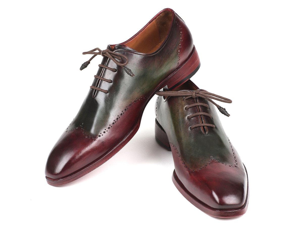 Paul Parkman Bordeaux And Green Wingtip Oxfords (Id097yl63) by Paul Parkman – Don't Panic Shoes