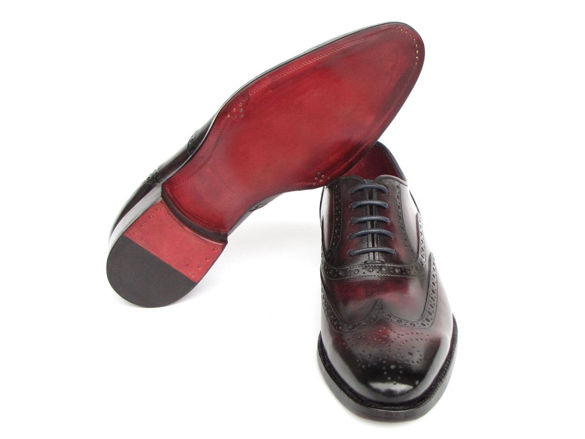 Paul Parkman Bordeaux Burnished Goodyear Welted Wingtip Oxford Shoes Shoes by Paul Parkman – Don't Panic Shoes