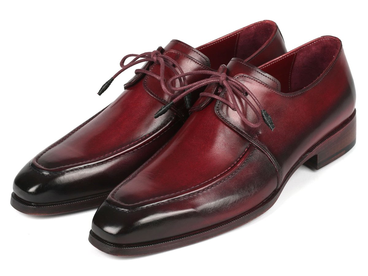Paul Parkman Bordeaux Leather Apron Derby Shoes For Men (Id13brd92) by Paul Parkman – Don't Panic Shoes