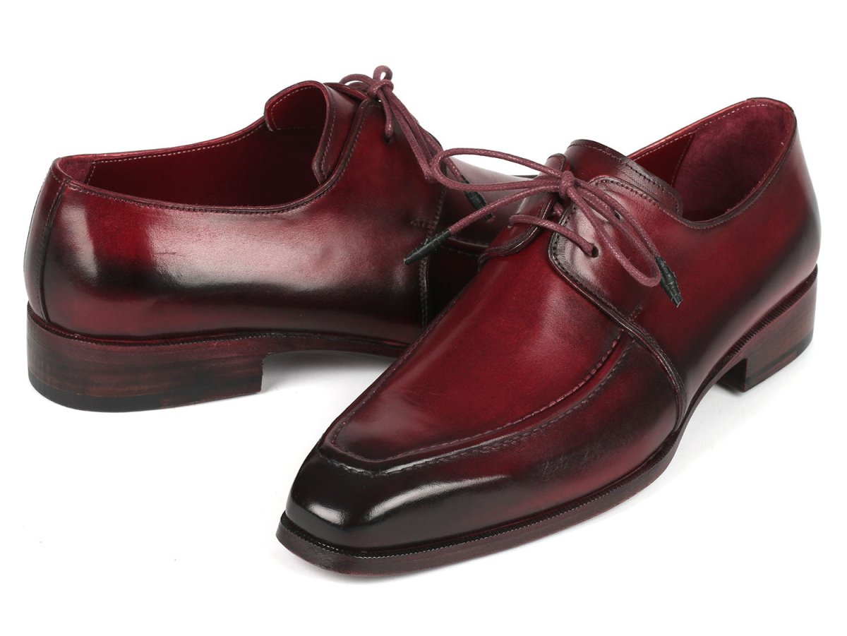 Paul Parkman Bordeaux Leather Apron Derby Shoes For Men (Id13brd92) by Paul Parkman – Don't Panic Shoes