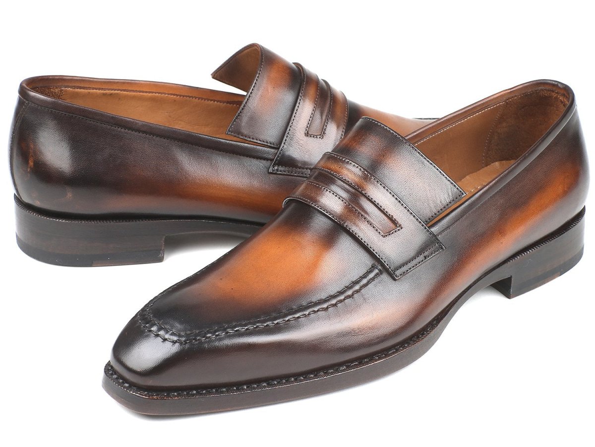 Paul Parkman Brown Burnished Goodyear Welted Loafers (Id36lfbrw) by Paul Parkman – Don't Panic Shoes