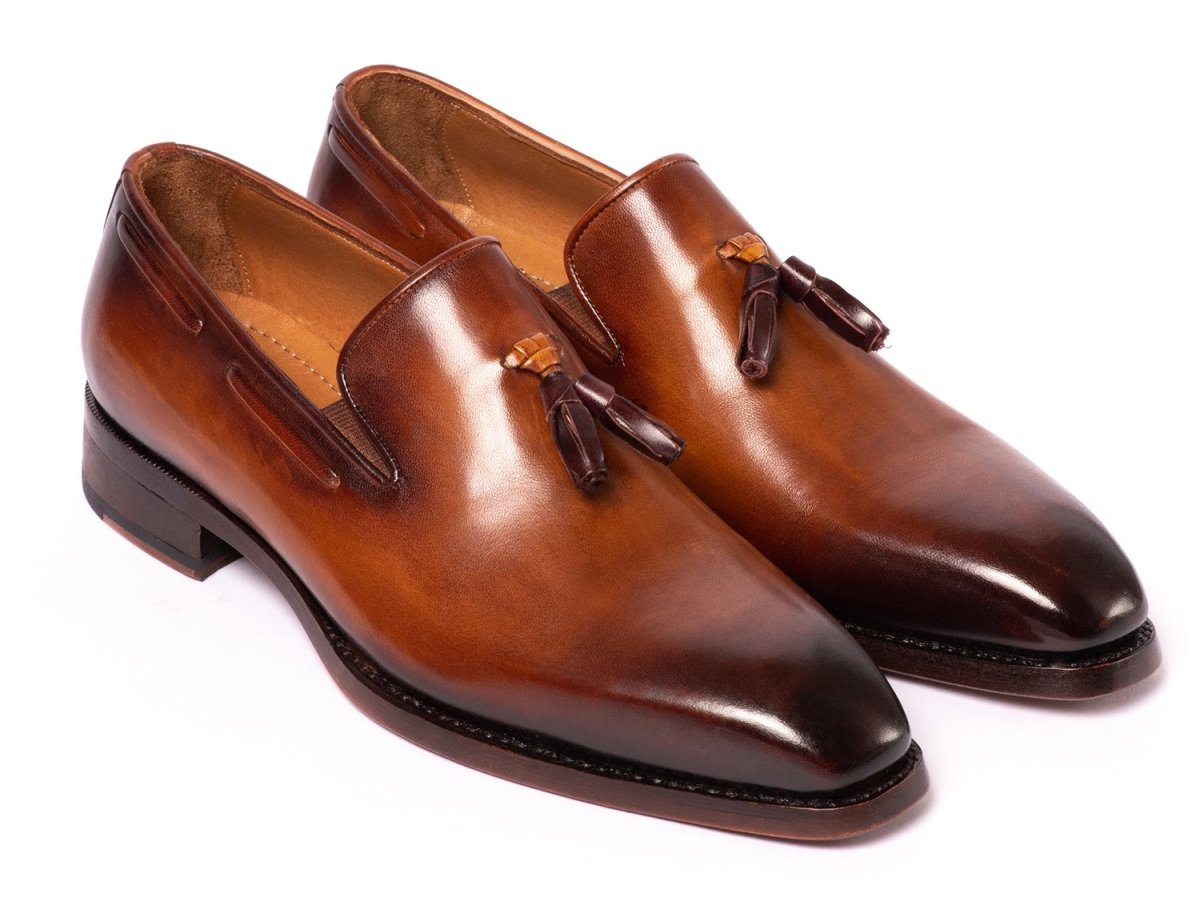 Paul Parkman Brown Goodyear Welted Tassel Loafers (Id51ts - Brw) by Paul Parkman – Don't Panic Shoes