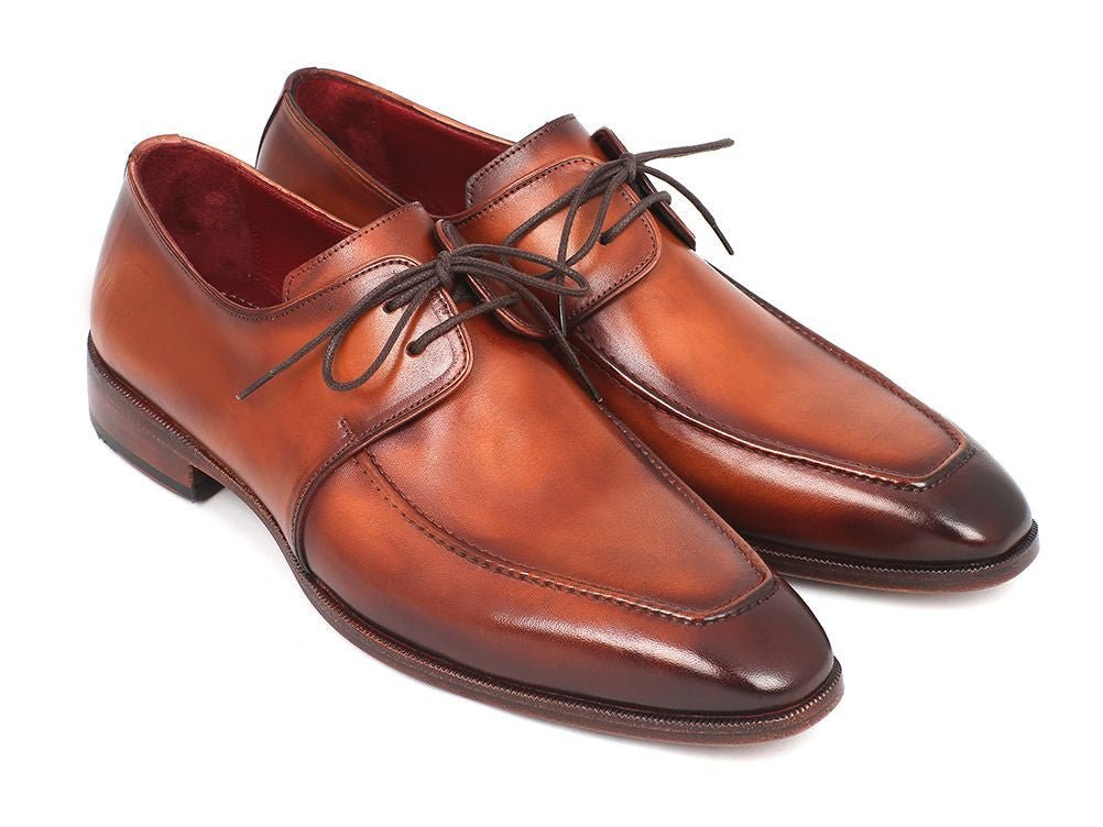 Paul Parkman Brown Leather Apron Derby Shoes For Men (Id33sx92) by Paul Parkman – Don't Panic Shoes