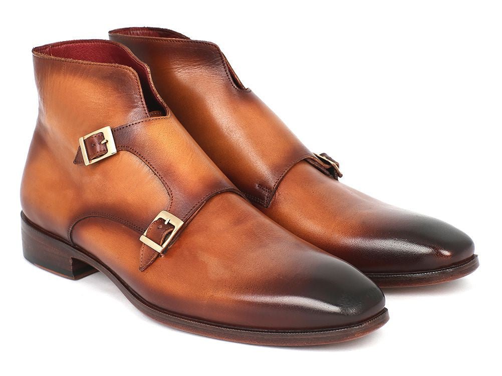 Paul Parkman Double Monkstrap Boots Brown (Id8154 - Brw) by Paul Parkman – Don't Panic Shoes