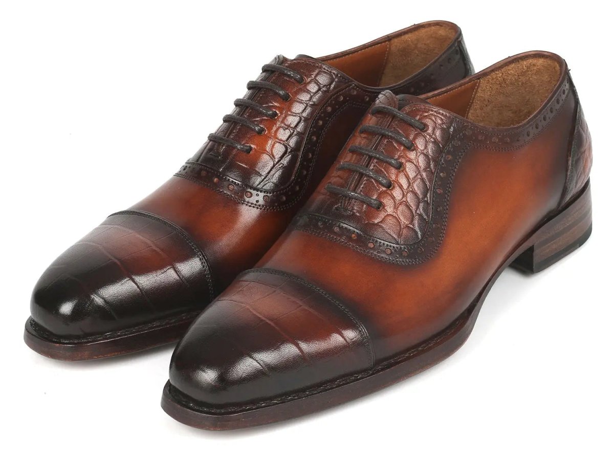 Paul Parkman Goodyear Welted Cap Toe Oxfords In Brown Shoes by Paul Parkman – Don't Panic Shoes