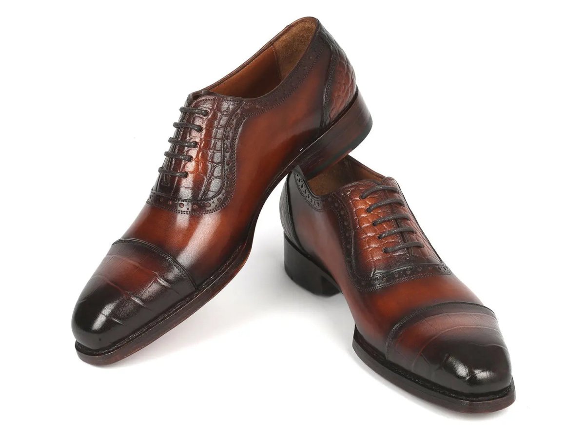 Paul Parkman Goodyear Welted Cap Toe Oxfords In Brown Shoes by Paul Parkman – Don't Panic Shoes