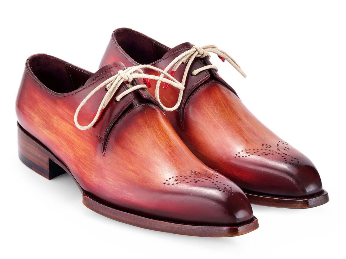 Paul Parkman Goodyear Welted Derby Shoes Reddish Brown (Id468r21) by Paul Parkman – Don't Panic Shoes