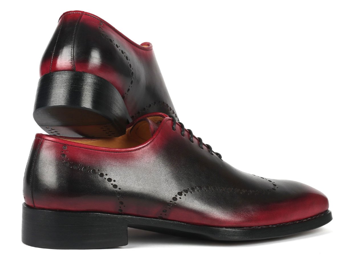 Paul Parkman Goodyear Welted Men's Red And Black Oxford Shoes (Id081 - B51) by Paul Parkman – Don't Panic Shoes