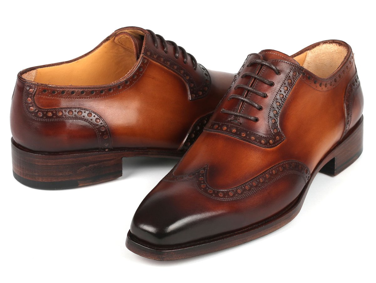 Paul Parkman Goodyear Welted Men's Wingtip Oxfords Brown (Id6819 - Brw) by Paul Parkman – Don't Panic Shoes