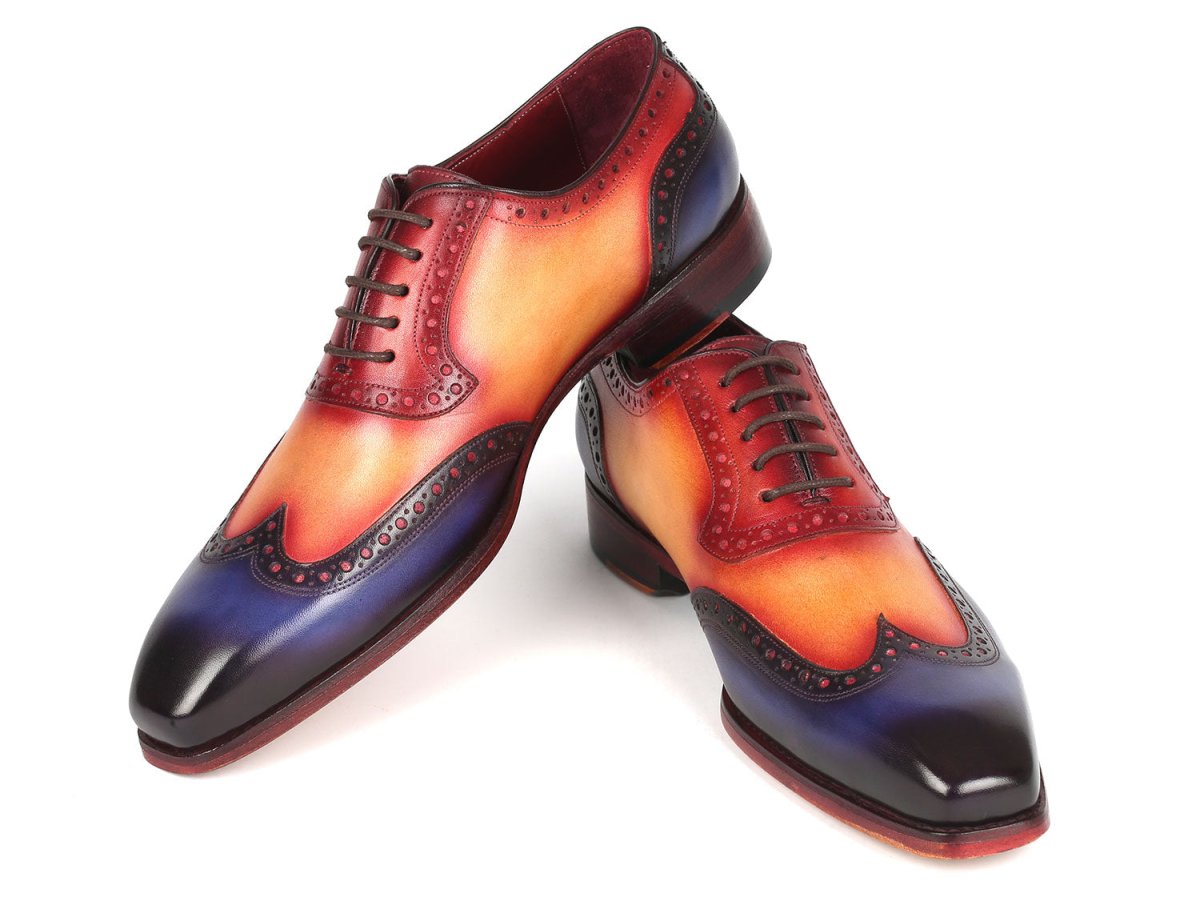 Paul Parkman Goodyear Welted Men's Wingtip Oxfords Multicolor (Id6819 - Mlt) Shoes by Paul Parkman – Don't Panic Shoes