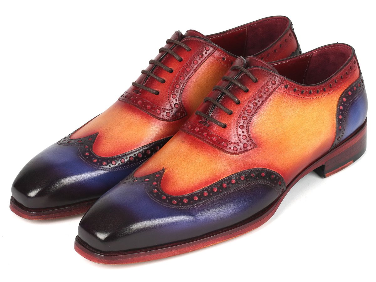 Paul Parkman Goodyear Welted Men's Wingtip Oxfords Multicolor Shoes by Paul Parkman – Don't Panic Shoes