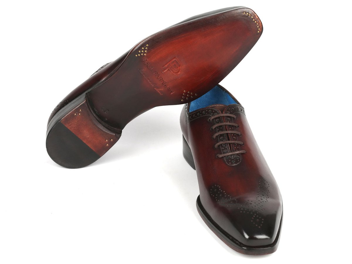Paul Parkman Goodyear Welted Nched Oxfords Brown (Id7614 - Brw) Shoes by Paul Parkman – Don't Panic Shoes