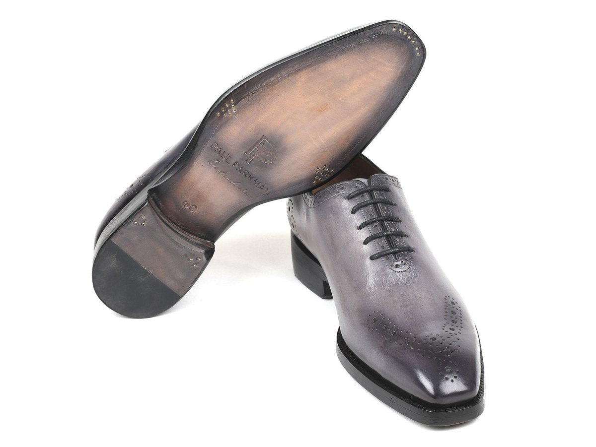 Paul Parkman Goodyear Welted Nched Oxfords Gray (Id7614 - Gry) by Paul Parkman – Don't Panic Shoes