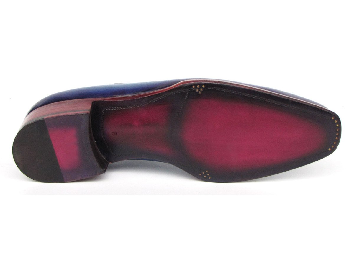 Paul Parkman Goodyear Welted Wholecut Oxfords Blue And Turquoise Shoes by Paul Parkman – Don't Panic Shoes