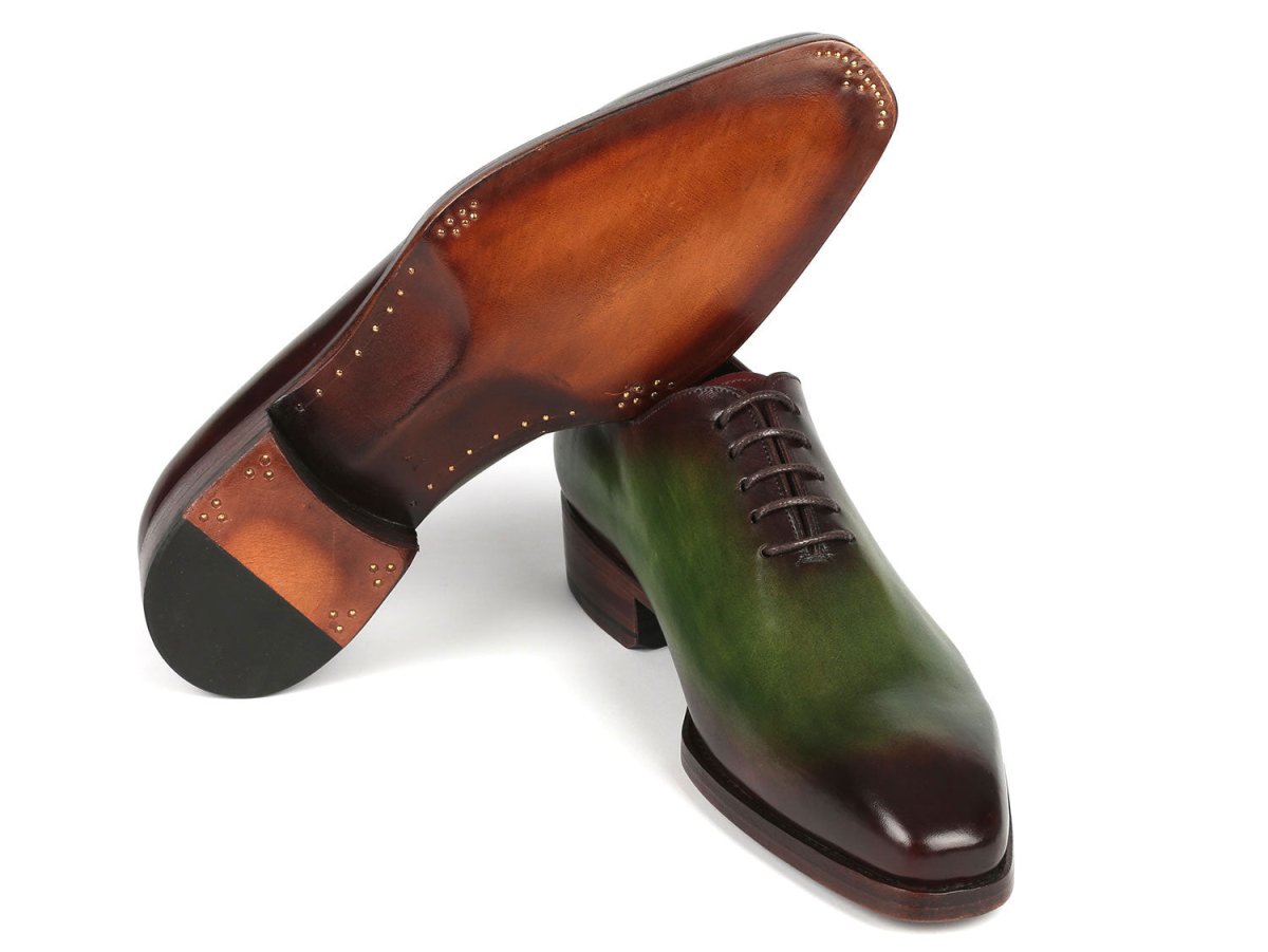 Paul Parkman Goodyear Welted Wholecut Oxfords Green And Bordeaux (Id044gbd) by Paul Parkman – Don't Panic Shoes