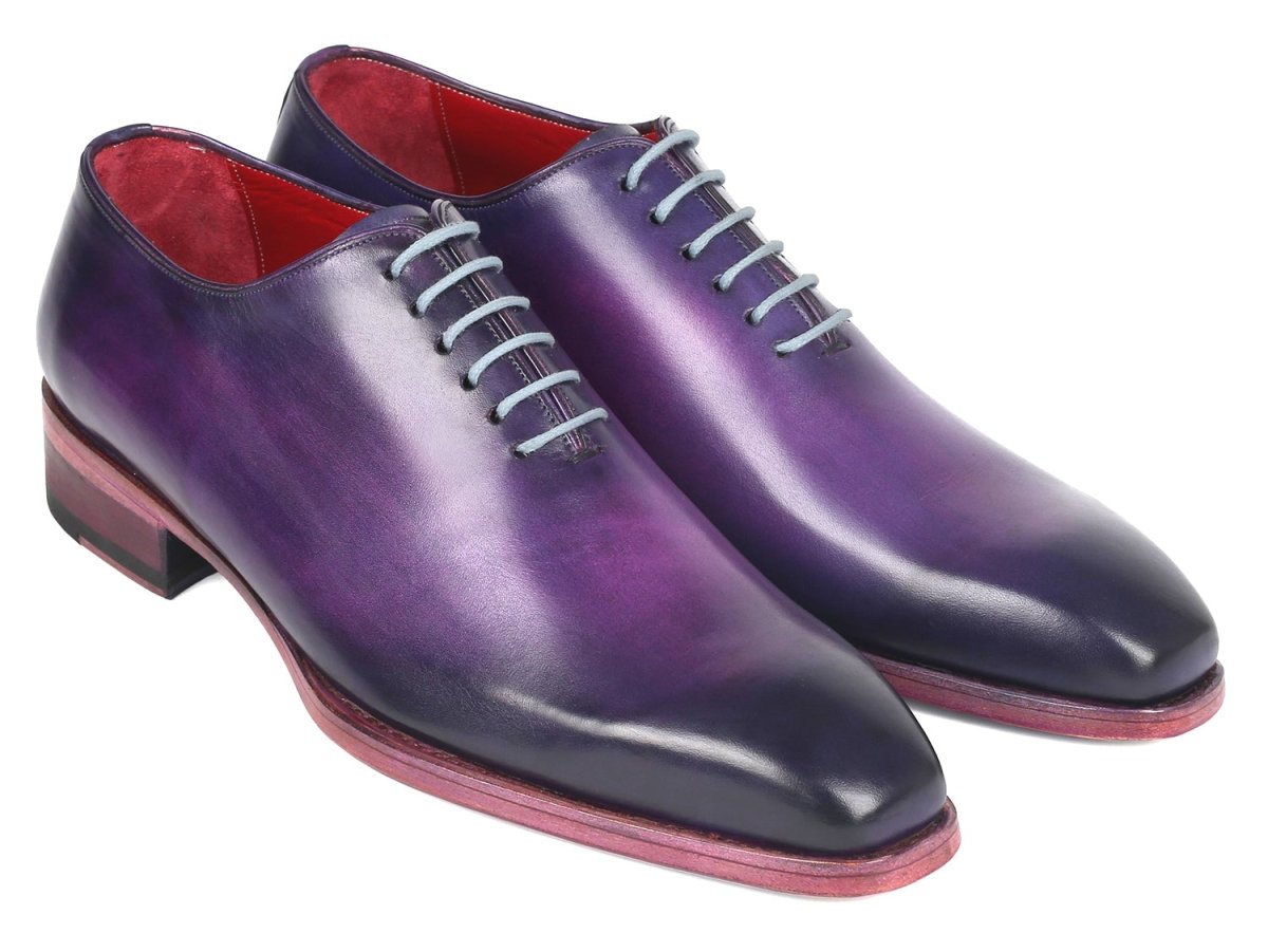 Paul Parkman Goodyear Welted Wholecut Oxfords Purple Hand - Painted (Id044prp) by Paul Parkman – Don't Panic Shoes