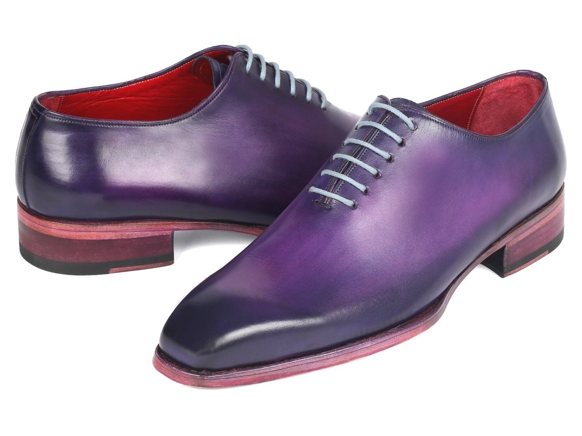 Paul Parkman Goodyear Welted Wholecut Oxfords Purple Hand - Painted (Id044prp) by Paul Parkman – Don't Panic Shoes