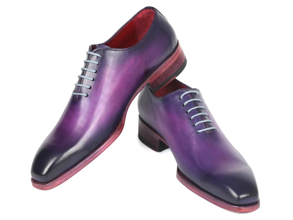Paul Parkman Goodyear Welted Wholecut Oxfords Purple Hand - Painted (Id044prp) by Paul Parkman – Don't Panic Shoes
