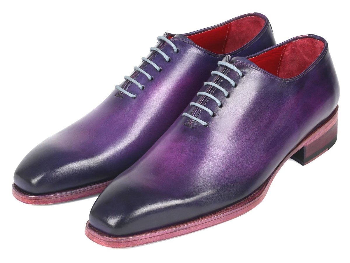 Paul Parkman Goodyear Welted Wholecut Oxfords Purple Hand - Painted (Id044prp) by Paul Parkman – Don't Panic Shoes