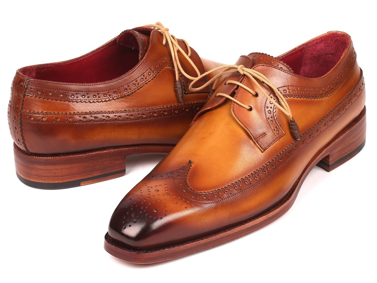 Paul Parkman Goodyear Welted Wingtip Derby Shoes Camel (Id511c74) by Paul Parkman – Don't Panic Shoes