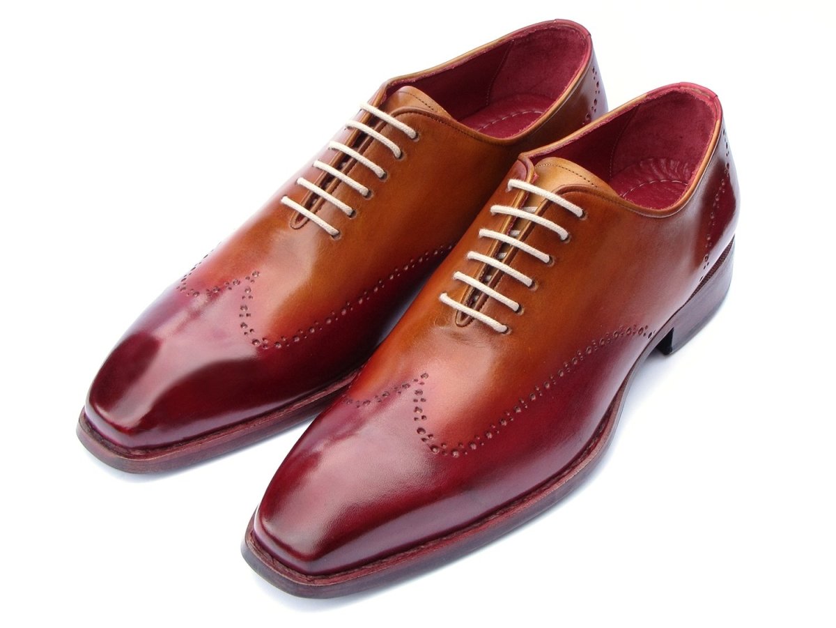 Paul Parkman Goodyear Welted WIngtip Oxfords in Bordeaux And Camel Shoes by Paul Parkman – Don't Panic Shoes