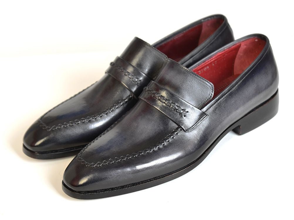 Paul Parkman Gray And Black Men's Loafers (Id068 - Gray) by Paul Parkman – Don't Panic Shoes