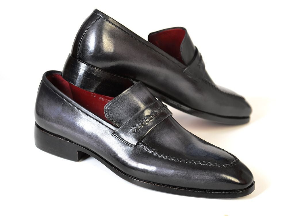 Paul Parkman Gray And Black Men's Loafers (Id068 - Gray) by Paul Parkman – Don't Panic Shoes