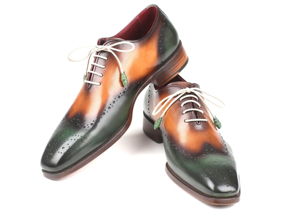 Paul Parkman Green And Camel Wingtip Oxfords (Id097gv22) by Paul Parkman – Don't Panic Shoes