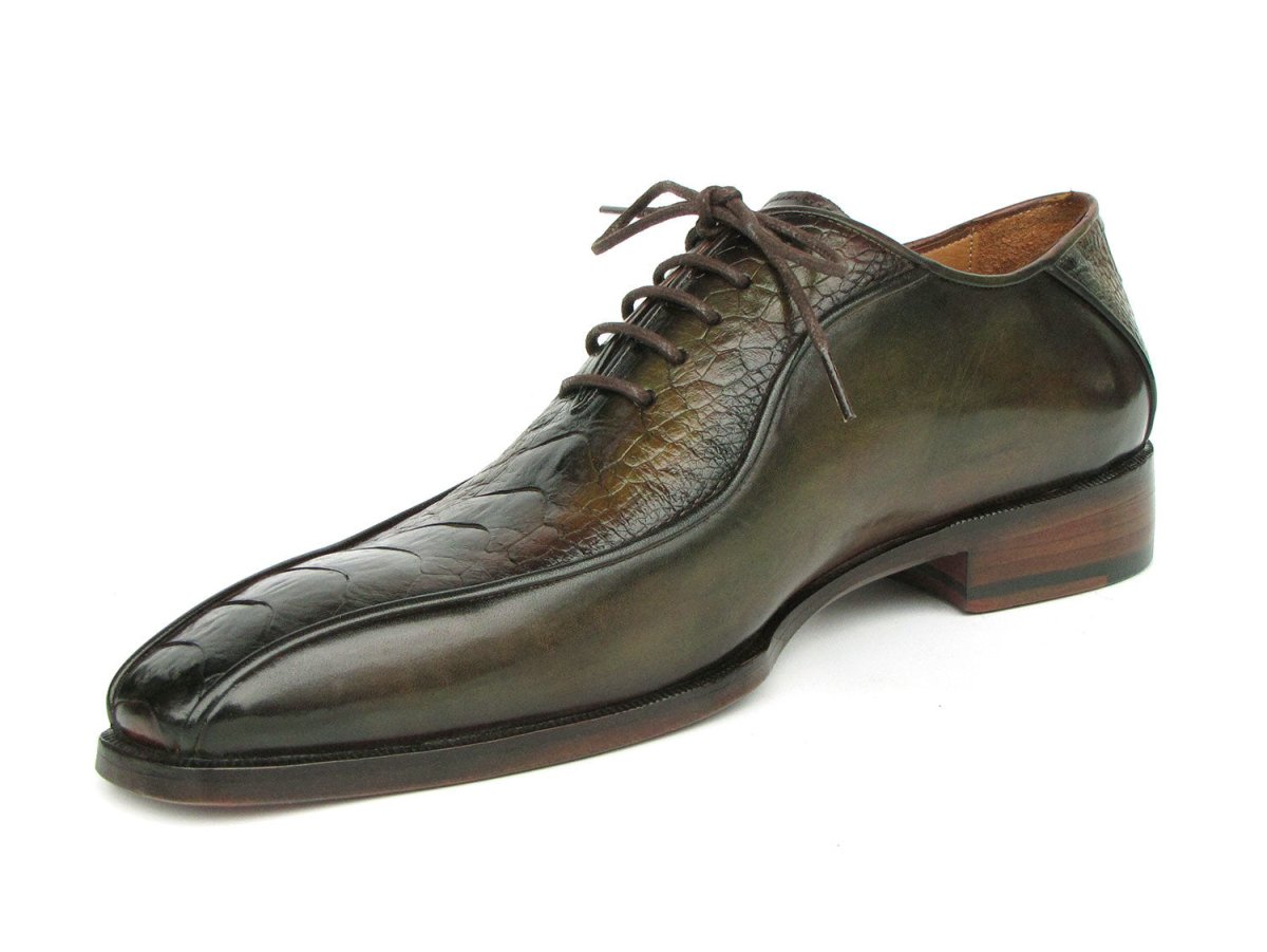 Paul Parkman Green Genuine Ostrich Leg Bicycle Toe Oxfords Shoes by Paul Parkman – Don't Panic Shoes
