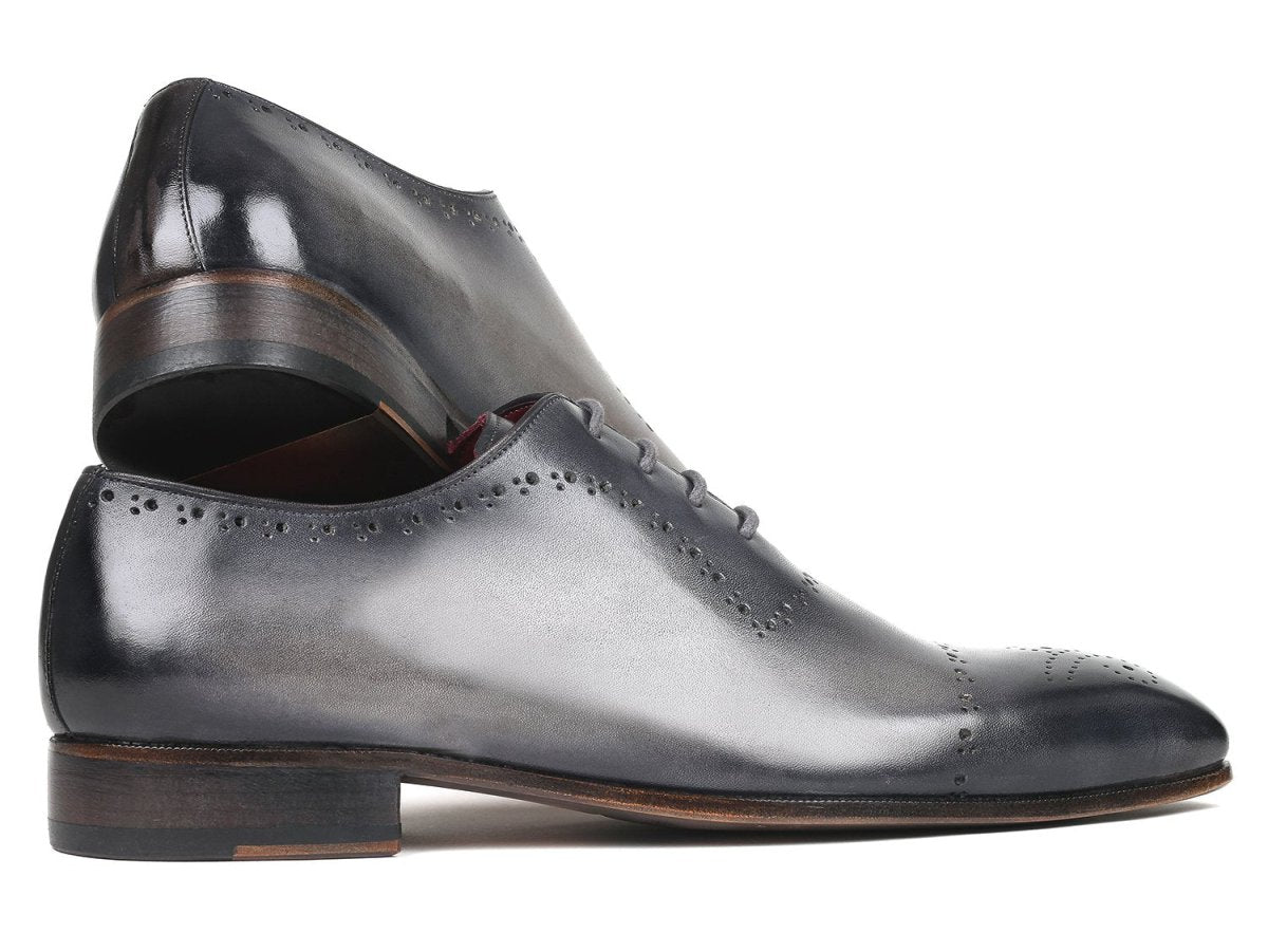 Paul Parkman Hand - PaInted Classic Brogues in Grey Shoes by Paul Parkman – Don't Panic Shoes