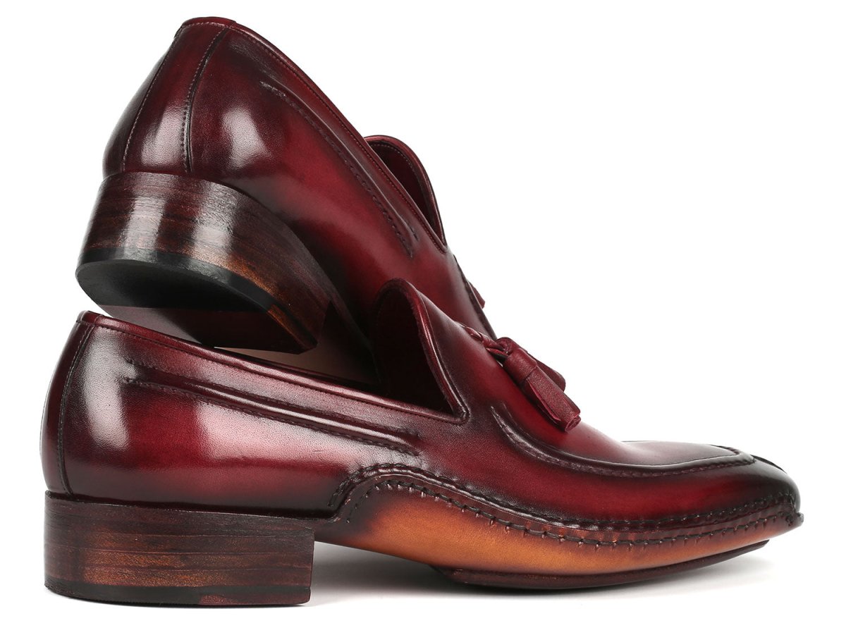 Paul Parkman Hand - Sewn Tassel Loafers Bordeaux (Id082 - Brd) by Paul Parkman – Don't Panic Shoes