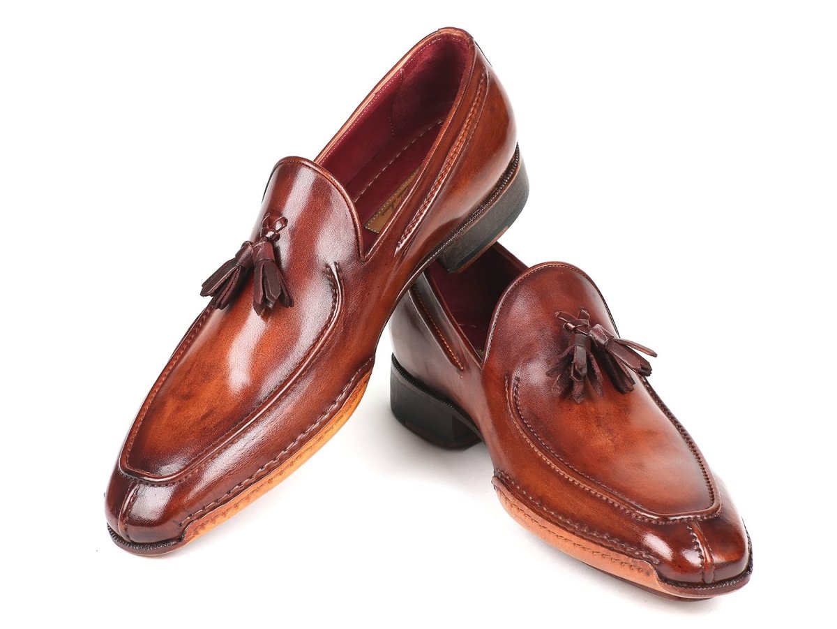 Paul Parkman Hand - Sewn Tassel Loafers Brown (Id082 - Brw) by Paul Parkman – Don't Panic Shoes